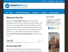 Tablet Screenshot of freemusicgroup.com